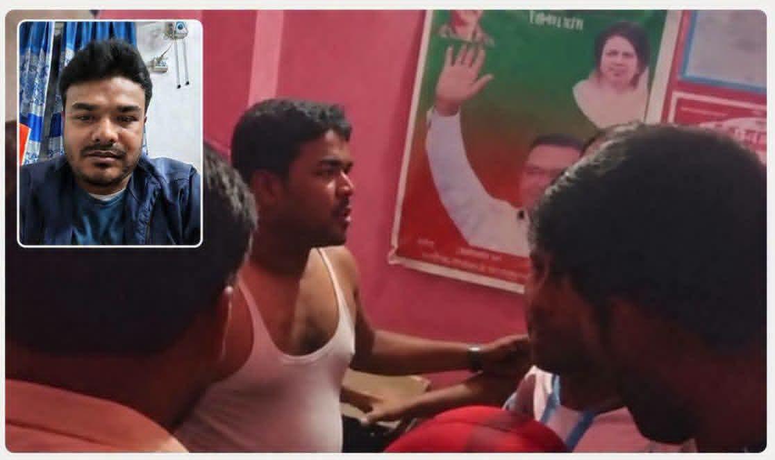 বাগমারায় যুবদল নেতাকে পেটালো  ছাত্রদলের তিন নেতা